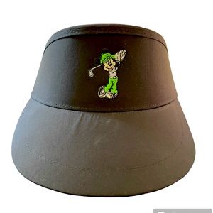 Mickey golfing pukka black visor